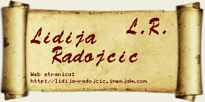 Lidija Radojčić vizit kartica